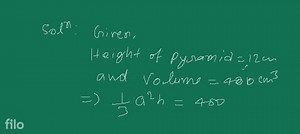 Additional Practice - III Right Pyramid What is the volume of a... | Filo