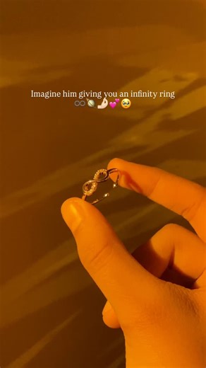 Justwearit on Instagram: "Infinity ring😭🪐 [infinity ring, his love, pookie, surprise, gifts,]"