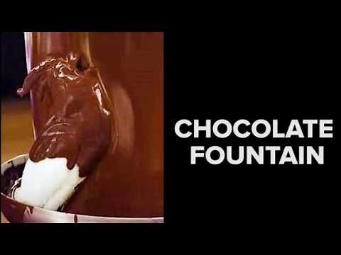 Bird Eating a Chocolate Fountain