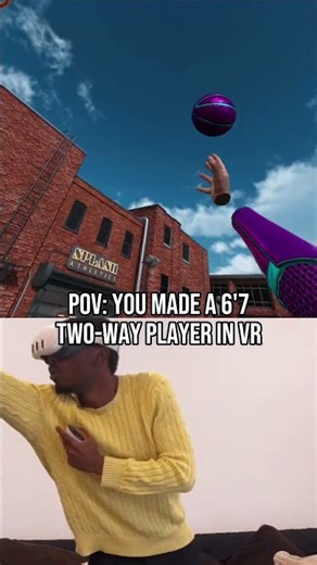 This is one of our favorite builds in vr 🔥 #gymclassvr #vrbasketball #basketball #vr #sportsgaming