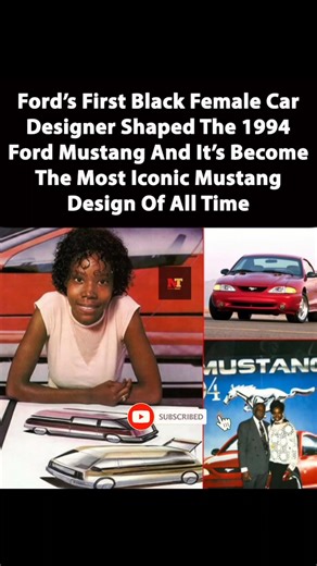 Ford's first black female car design shaped the 1994 Ford mustang #shorts