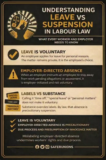 Understanding Leave vs. Suspension in Labour Law