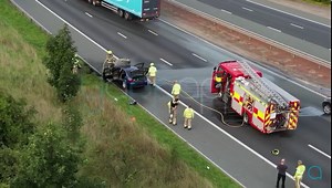 4.4K views · 11 reactions | Vehicle fire causes delays on A1...