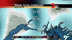 Snow expected to move in overnight which could slow the morning drive. The majority of the snow will come through after midnight. Snow totals around Palmer could reach 8 to 10 inches. Hillside could see 9 inches of snow. | Alaska's News Source