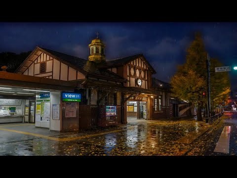 Tokyo After Midnight 🌙Harajuku Old Train Station Ambience with Chill Lofi Music
