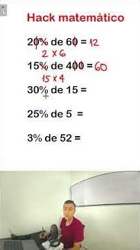 MATH TRICK | Percentages #education #middleschool #icfes #math