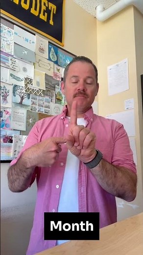 How to Sign "Month" in ASL