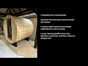 Almost Heaven Morgan Barrel Sauna Build- How to Add Wifi control and Remote thermometer
