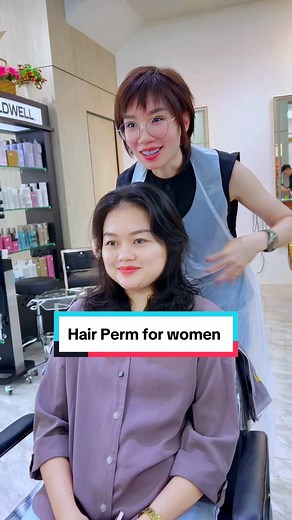 Hair Perm for women 💇🏻‍♀️✨👩🏻‍🦱 #monitahairsalon #trending #fyp #viral #hairconsultation #hair #hairstyle #haircut #hairtok #foryou #malaysia #beforeandafter #hairtransformation