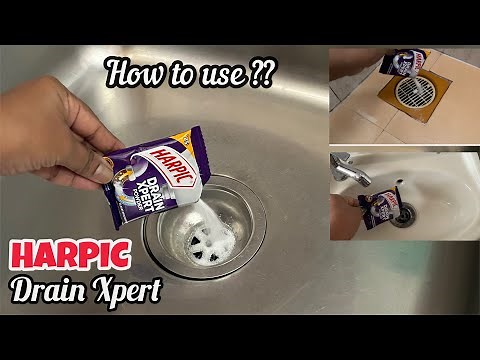 How to use Harpic Drain Xpert Powder | HARPIC Drain Cleaner | HARPIC Drain Xpert