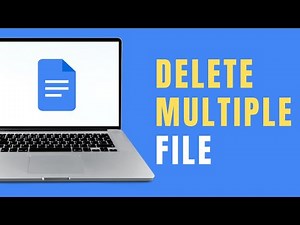 How to Delete Multiple Google Docs at Once from Google Drive