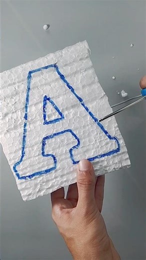 foam cutting | Cutting the Letter A on Foam Board ✂️ | Which letter should I cut next? 🤔#foamcutting