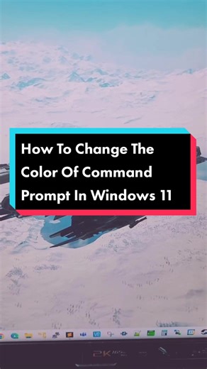 How to change the color of command prompt in Windows 11 #TipsAndTricks #microsoft #windowstips #tipandtricks #windowstricks