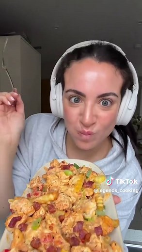 High Protein Chicken Alfredo Loaded Fries Recipe