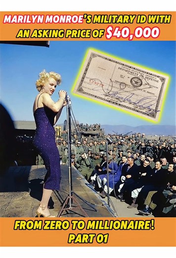 Marilyn Monroe’s military ID with an asking price of $40,000#foryo #fyp #pawnstars #tiktok #marilynmonroe