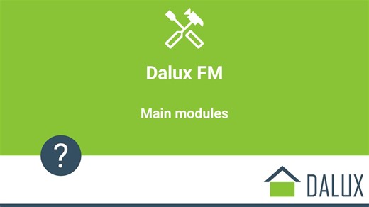 Dalux FM Main Modules