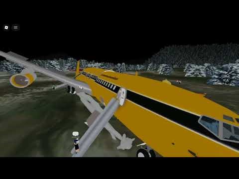 Plen Boeing 707 crash land.