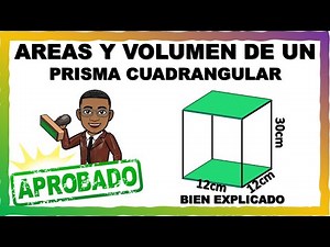 COMO CALCULAR LAS AREAS Y VOLUMEN DE UN PRISMA CUADRANGULAR