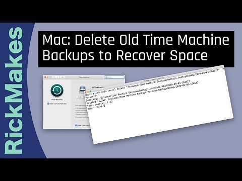 Mac: Delete Old Time Machine Backups to Recover Space