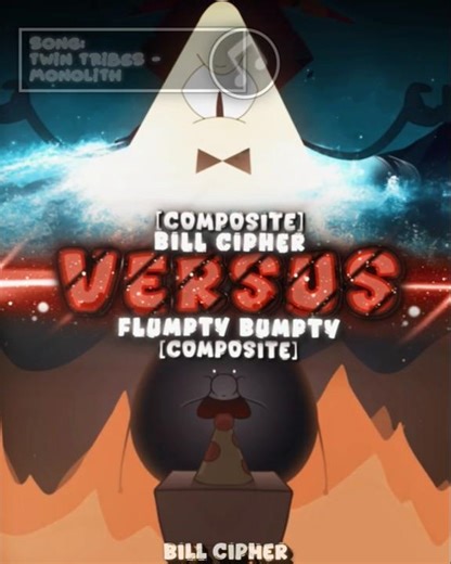 Flumpty VS. Bill Cipher. #billcipher #flumptybumpty #gravityfalls #onenightatflumptys3 #disney