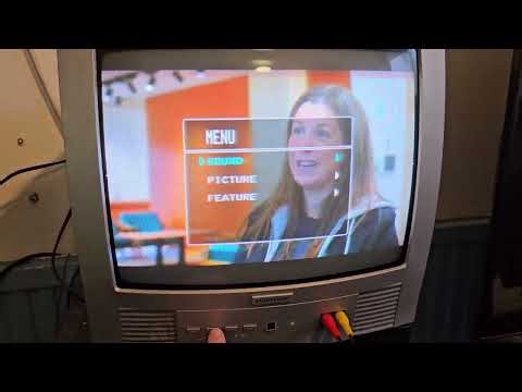Testing the 14-inch small little DIGILOGIC D14PTV1 CRT TV & menu