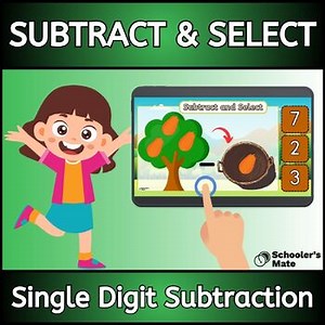 Subtract and Select: Single Digit Subtraction Digital Resources