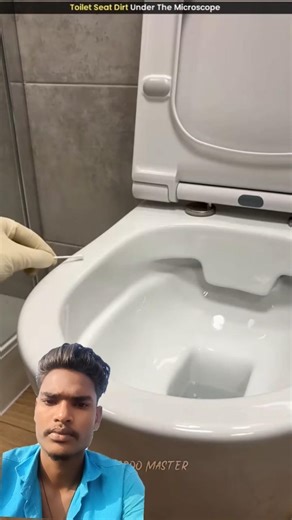 toilet seat 💺dirt Under The Microscope 😱 || #shorts #viralvideo #youtubeshorts #microscope