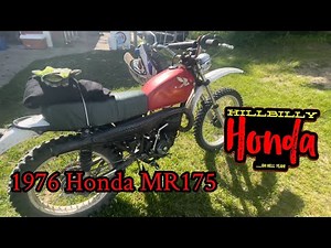 1976 Honda Elsinore MR175 riding