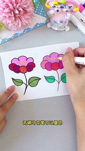 Acrylic markers that can develop colors on a variety of materials are rich in color and can be l