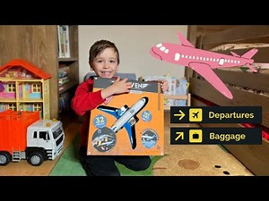 Super Fun Toy Airport Playset Open-up, Review and Play!