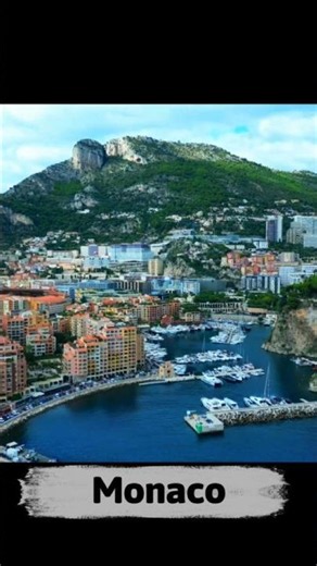 🇲🇨 Monaco – The Jewel of the French Riviera ✨ | Stunning 4K Nature #shorts