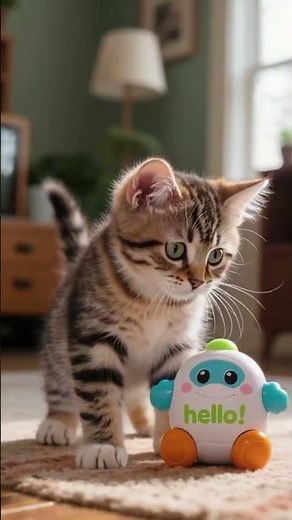 Talking Toy Freaks Out Kitten – Too Funny!