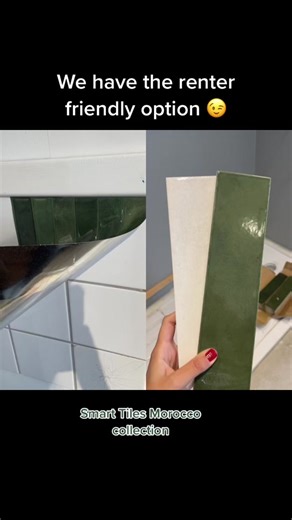 #duet with @Renovation Series #Renovation We are also obsessed with these vertical tiles. You can do an easy DIY version in your rental with Smart Tiles! #peelandsticktiles #renterfriendly #diyproject