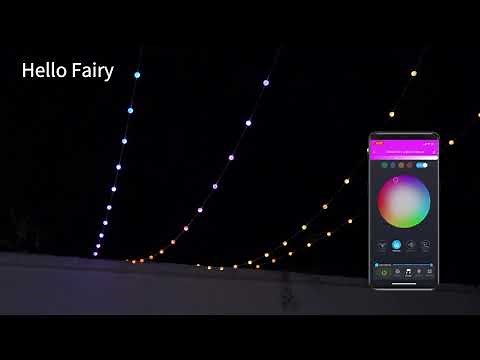 A Preview of How The Hello Fairy App Works |Hello Fairy App Controlled, Music Syncing, Preset Scenes