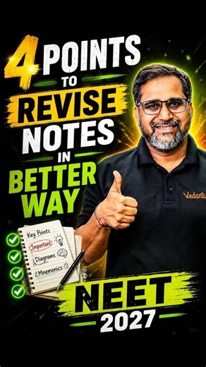 4 Points to revise Notes in Better Way, NEET 2027 Preparation #neet #neet2027 #tarunsir #sankalpneet