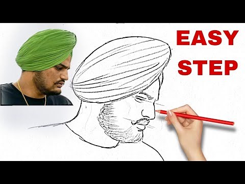 How to draw Sidhu Moose wala drawing // Sidhu Moose Wala pencil drawing