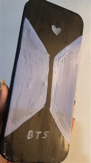 BTS theme pencil box makeover💜| easy craft ideas#diy#crafts#btsarmy#craftideas#stationery#aesthetic