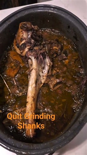Quit grinding shanks #delicious #venison #wildgame #hunting #lowandslow #cooking #stopit