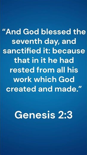Genesis 2:3