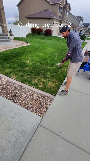 take a look as we tear out some old curbing and prep for new curbing. remember that your base price for curbing does not include prep work. and the amount of prep we do will reflect a different price.. most of the time we only prep the are we will physically lay the curbing and the homeowners will remember the rest of the grass.#EDGEENVY #UTAH #VIRAL #LAWNCARE #CURBAPEAL #BESTINTHEGAME #LANDSCAPING #DREAMYARD #CEMENT #BEAUTAHFUL #CURBING #BESTCREW #GRASS #SOSATISFYING