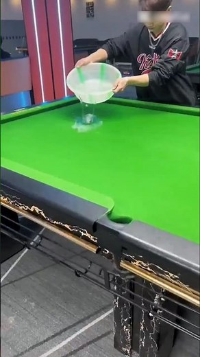 Easy trick to clean pool table