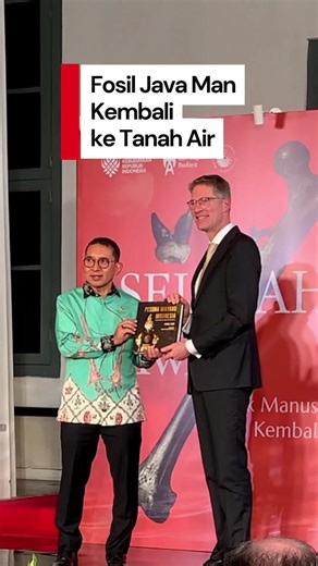 Video: Indonesia Berhasil Pulangkan Fosil Java Man dari Belanda