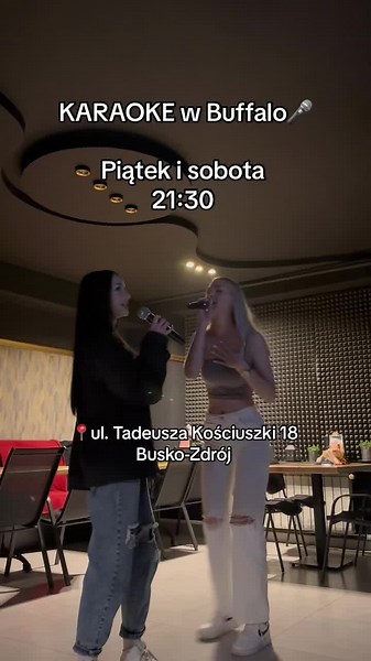 Zgarniajcie znajomych i wbijajcie w weekend na karaoke do Buffalo😁 #dlaciebie #buskozdroj #karaoke #restaurant #weekendvibes