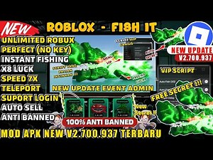 SCRIPT FISH IT VIP GRATIS !!! SCRIPT VIP ROBLOX V2.700.937 | 5X SPEED PANCING, FREE SECRET - NO BAN