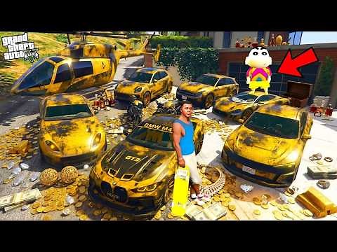 FRANKLIN TOUCH ANYTHING BECOME GOLD || EVERYTHING IS FREE IN GTA 5