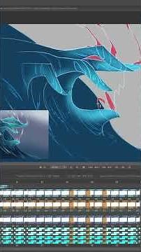 How I Animated this Special Wave (Hand Shaped in #tvpaint )