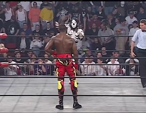 WCW TV Title Showdown 📺👑 WCW Television Championship Match Booker T (Champion) vs La Parka 📺 WCW Monday Nitro 📅 April 13, 1998 Athletic power meets chaotic charisma. Booker T was hitting his prime as TV Champion, while La Parka brought unpredictability, speed, and that unmistakable swagger. #Wrestling #WCW #Nitro #BookerT #LaParka #TVTitle #WrestlingHistory #MondayNightWars | The Chronicles Of Wrestling