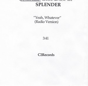Splender - Yeah, Whatever