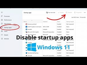 How To Disable Startup Apps on Windows 11