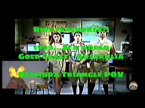 Bermuda Triangle Dark Ride POV (1999) | Rare Archive Footage – Sea World Gold Coast
